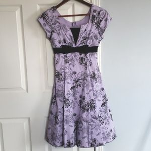 Lavender Toile Dress